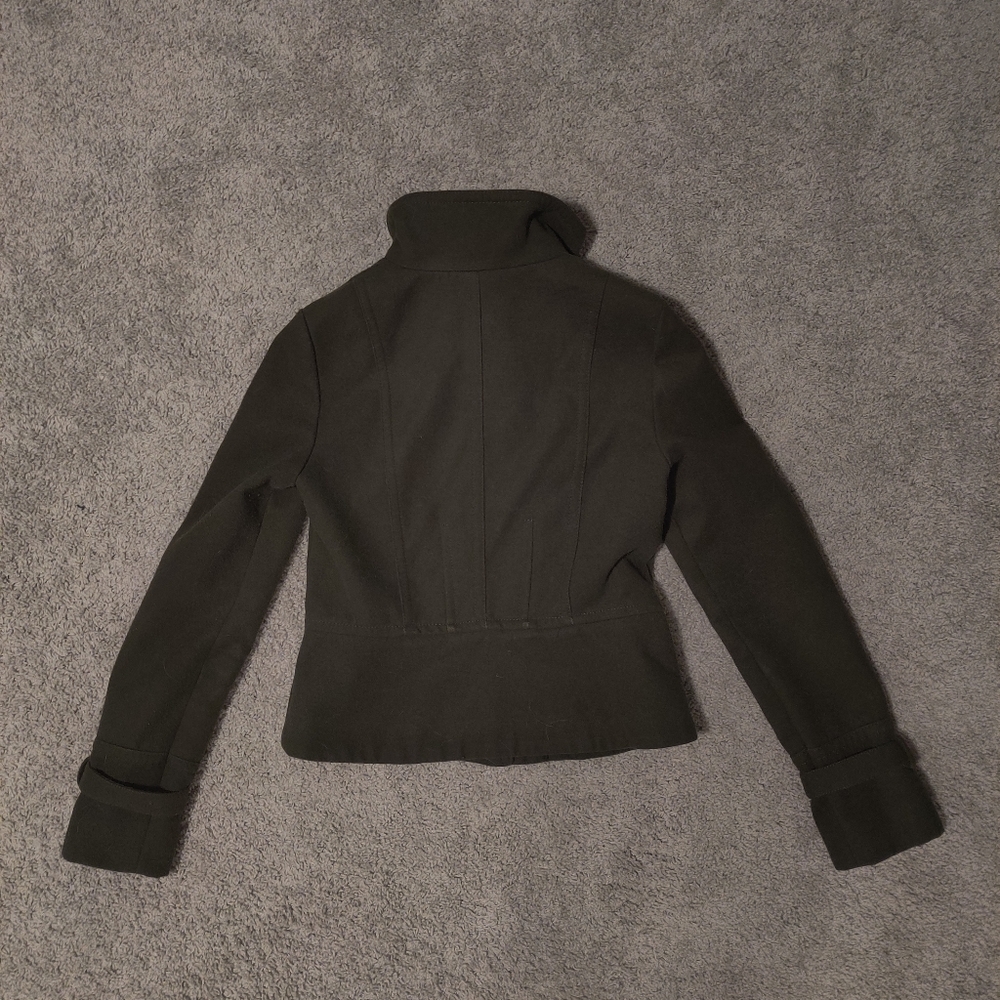 Express Bombshell Green Coat - Picture 3 of 6